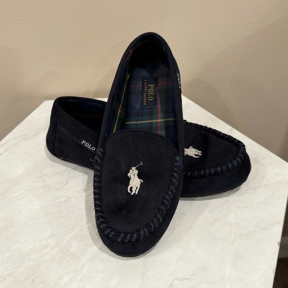 🔥Polo by Ralph Lauren Men's Black Loafers🔥